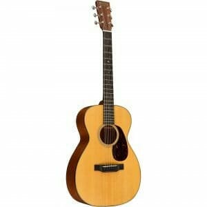 A picture of a Martin Guitars 0 series guitar (concert body)