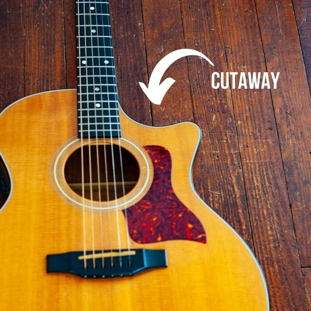 Cutaway Acoustic Guitar Example