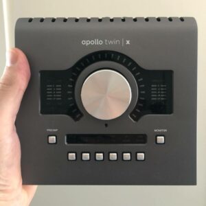 Universal Audio Apollo Twin X in Mans Hand