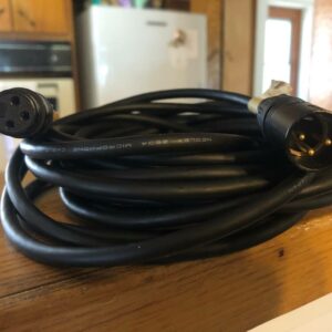 XLR Cable Coiled on a Desk
