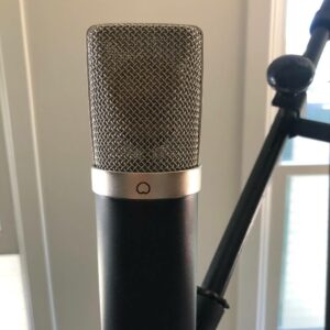 Large Diaphragm Condenser Microphone in Room
