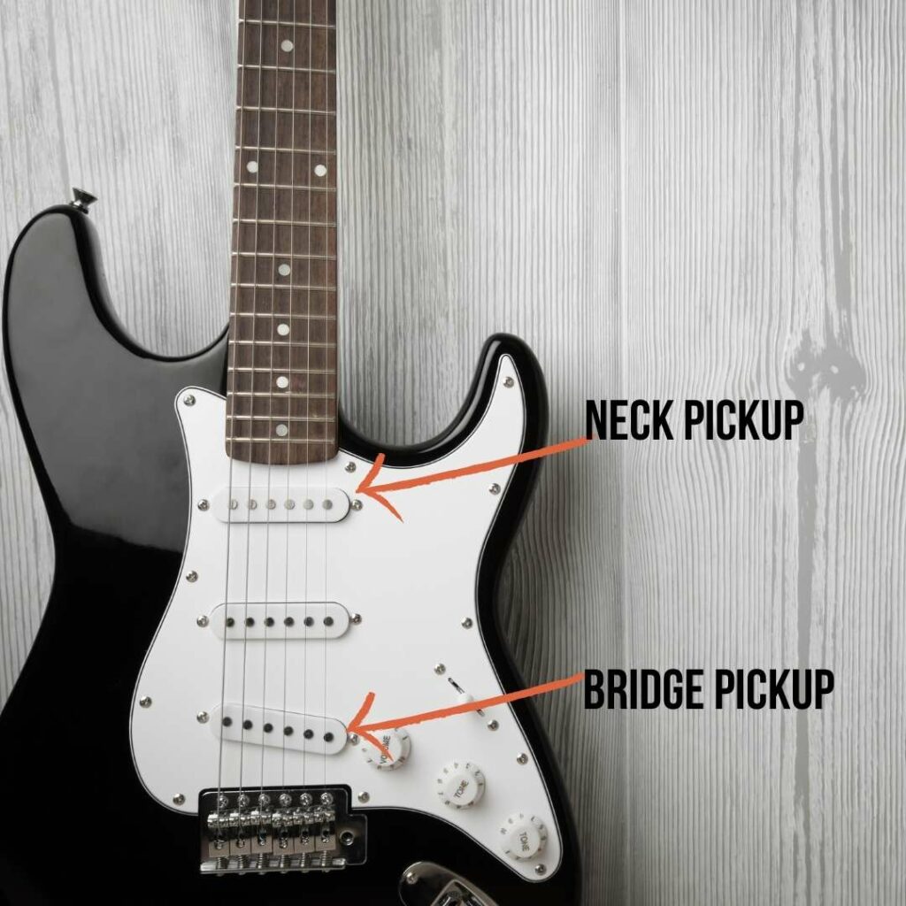 The Neck and Bridge Pickup Position on a Stratocaster
