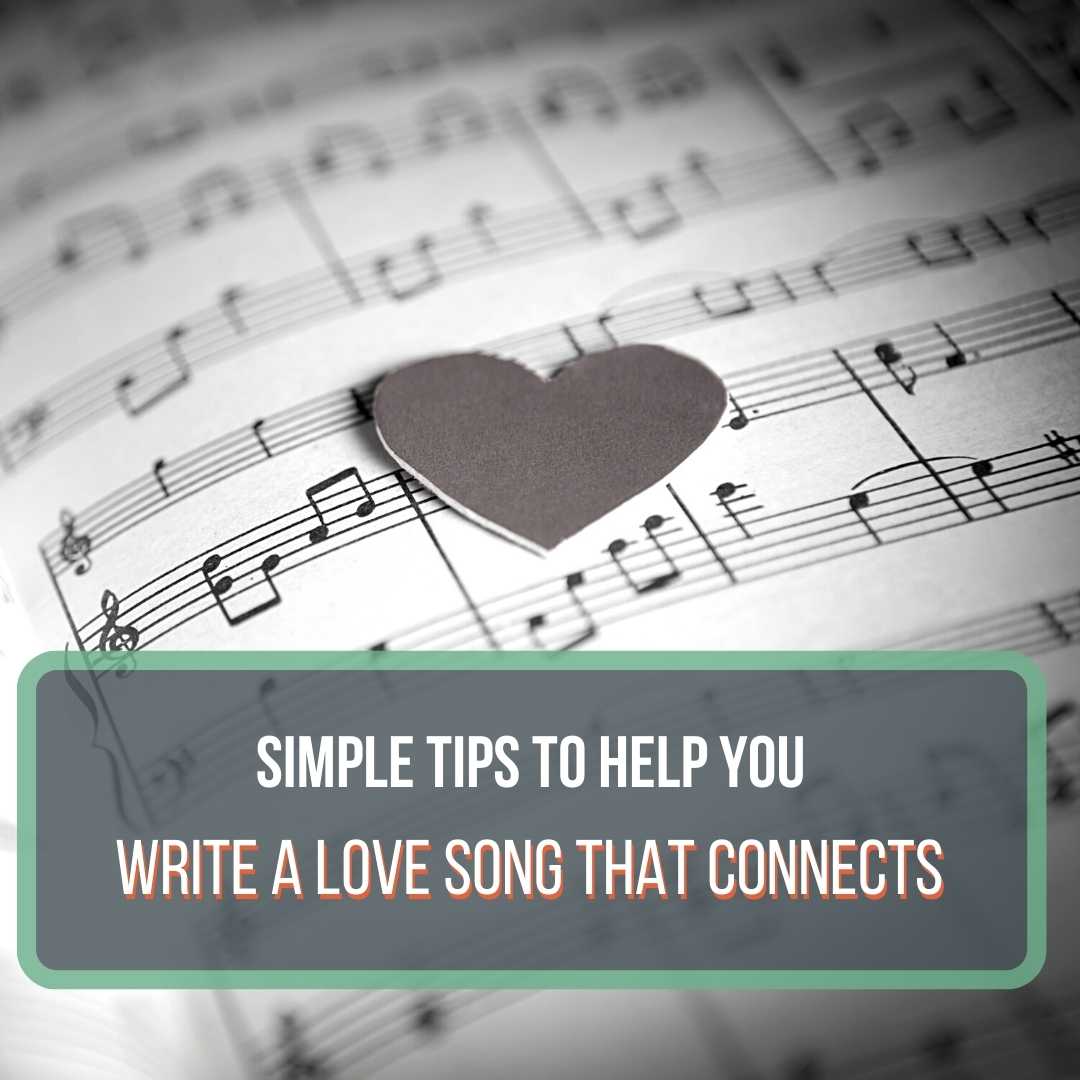 A picture of a heart on sheet music. There is text that is the title of this blog article.